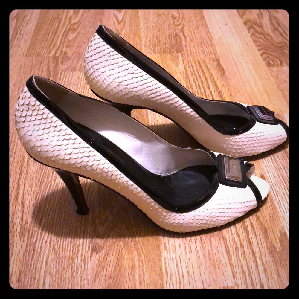 Karen Millen white heels